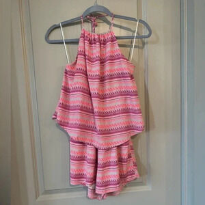 Neon Aztec Romper - S